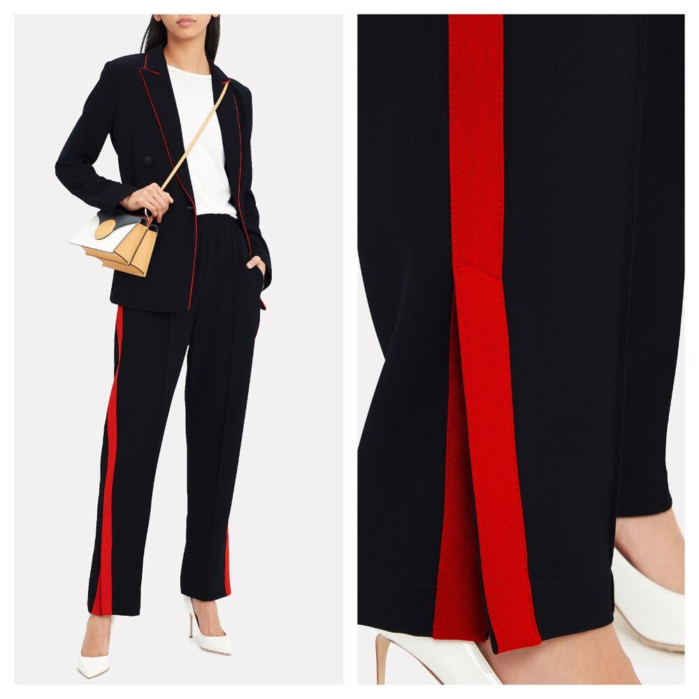 rag & bone Black and Red Track Pants